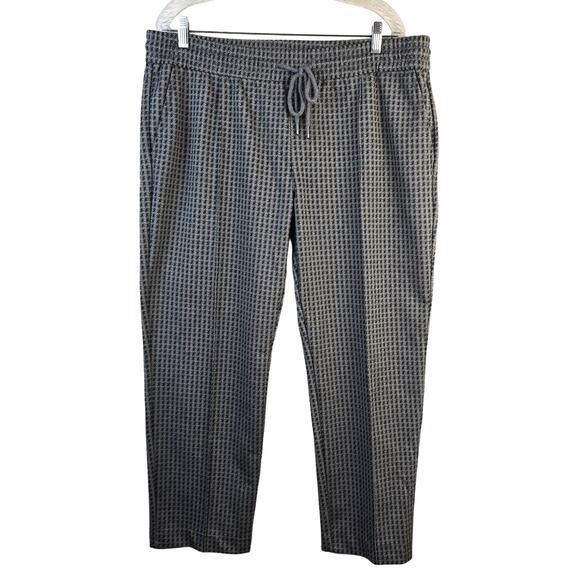 Liverpool Pants Women's XL Gray White Geometric Print Dress Casual Career Office - Picture 1 of 12